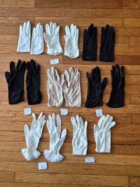8 Vintage Child and Womens Gloves